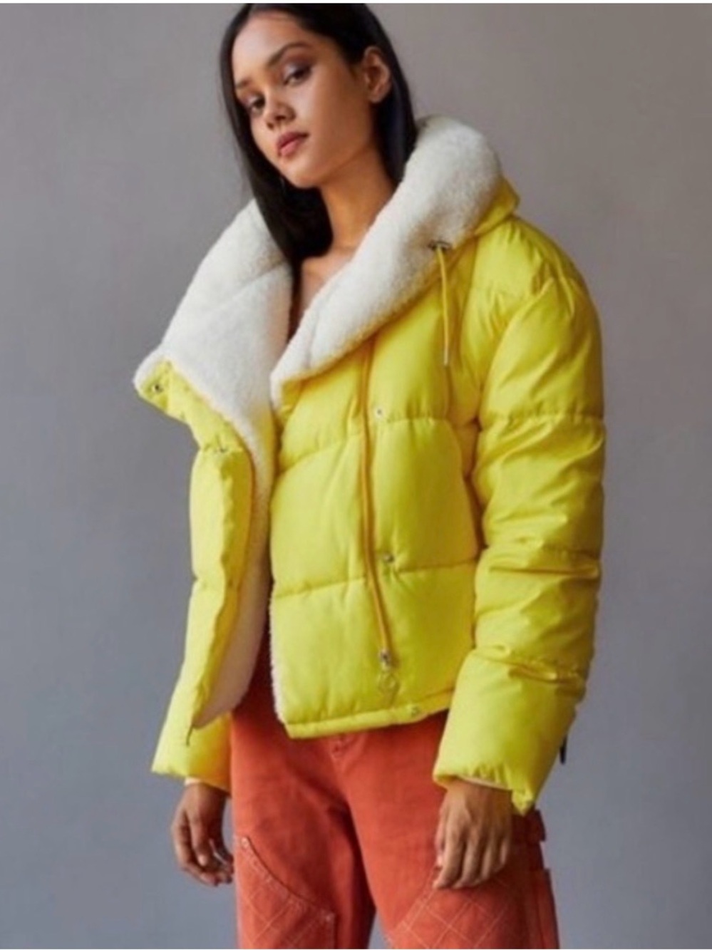 Urban Outfitters Yellow BDG Puffer Jacket